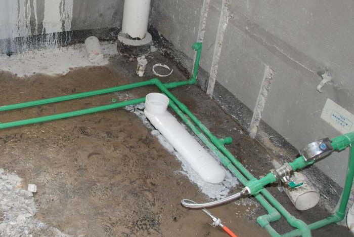 卫生间水管安装图(卫生间水管安装图图例)
